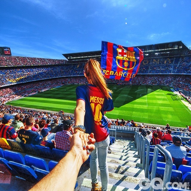 the Camp Nou Stadium Barcelona 巴塞罗那 诺坎普体育场