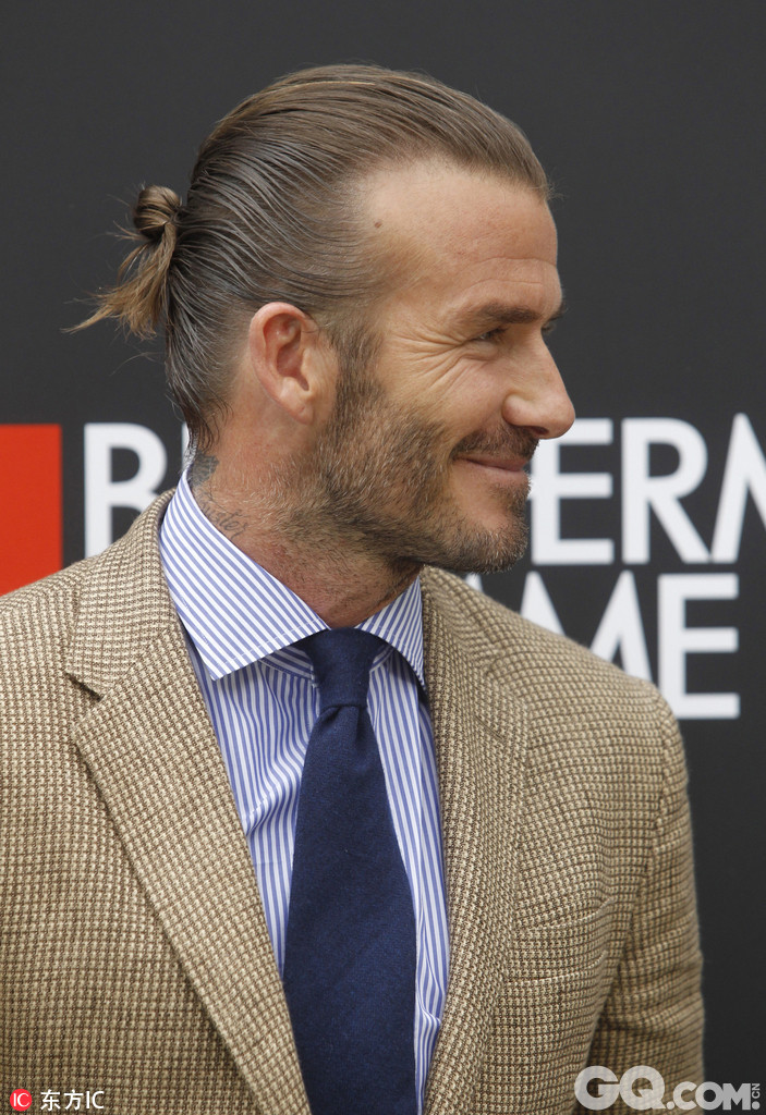 当地时间2017年6月20日，西班牙马德里，贝克汉姆（David Beckham）亮相Biotherm记者会。