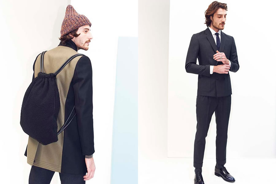 Mauro Grifoni善于在经典的商务装中融入时尚元素。拼接式的西装，印花衬衣搭配经典款纯色西装，都是让人充满期待的、与众不同的设计。格子元素也在今年各品牌秋冬型录中频繁出现，虽没有铺天盖地，但也悄然流行着。