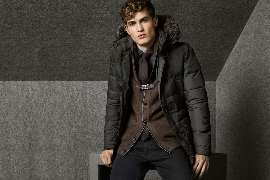 西班牙男装以设计简洁为特点，Massimo Dutti也不例外。只采用黑白灰棕四个经典色，就能打造冬季的时尚。这种简洁总是能迎合大多数人的喜好，因此也使它受到欢迎。