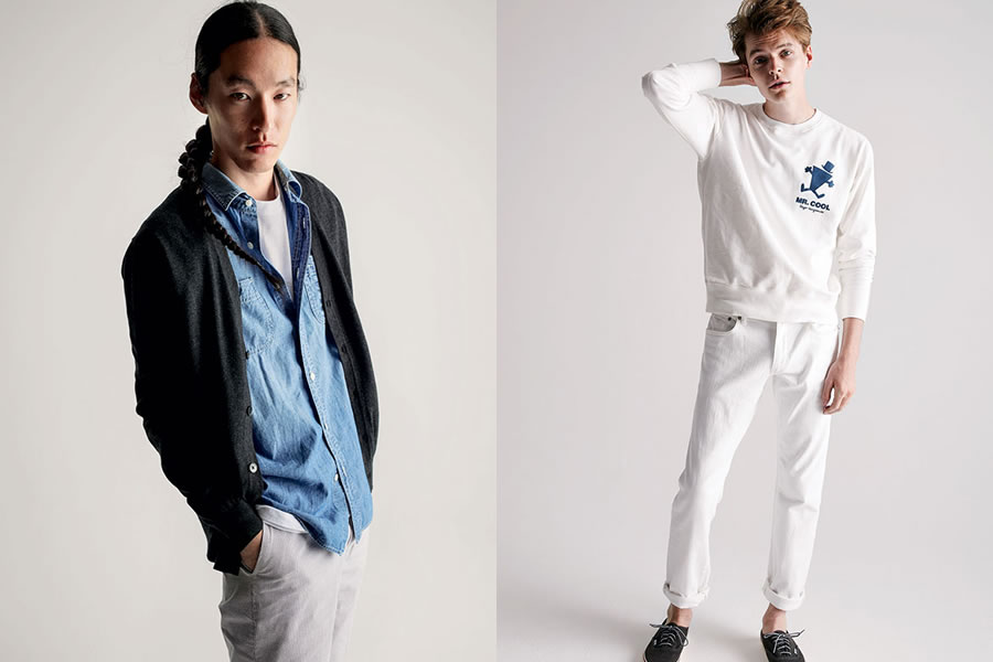 日本品牌Uniqlo是Unique (独一无二) 和Clothing (服装) 这两个词的缩写，旨在为顾客提供独一无二的服装。他的服装以休闲为主，各式轻松休闲的风格，打造着年轻人的时尚。简约的设计，丰富的色彩选择，调皮的模特展示着青春的欢乐。