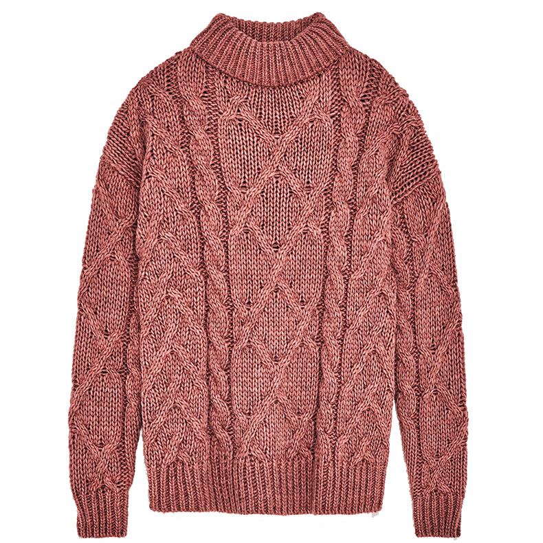 珊瑚色毛衣绝对是让你冬季荣光满面的好选择