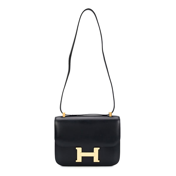 Hermès Constance 黑色牛皮包