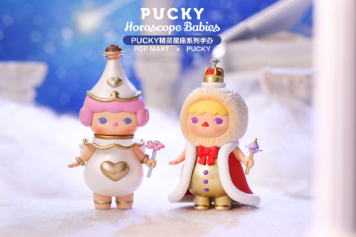 pop mart 泡泡玛特pucky精灵星座梦幻来袭,一起look星空图鉴