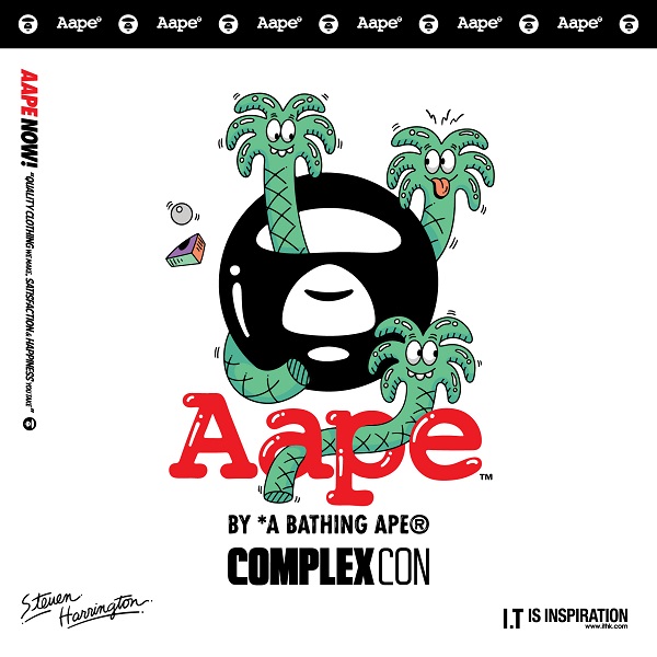 aape by a bathing ape 登陆complexcon 2018 率先发布全新aape x