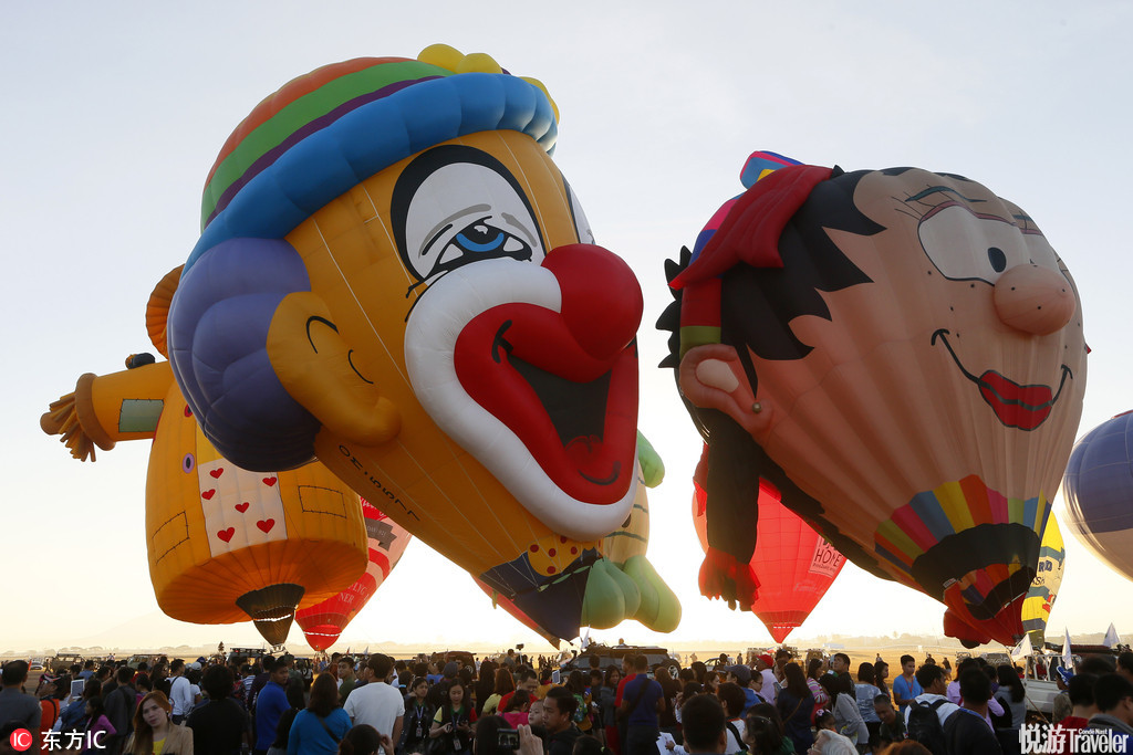 菲律宾邦板牙每年2月会有热气球节，这个节日有17年的历史，不仅有各式的气球，还有独具民族特色的各式表...