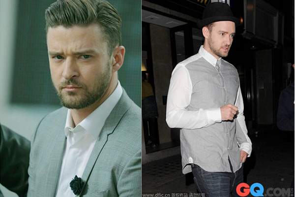 Justin Timberlake蓄着全络腮胡结合下巴一小撮的唇下胡（soul patch）。他曾被评选为年度最佳型男，这除了与着装有关，也离不开身材、发型、和男人最易忽略的部分——胡子。