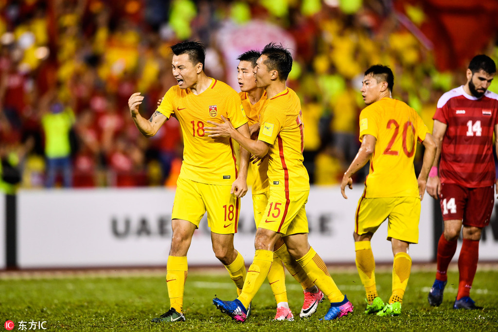 2018世预赛亚洲区12强赛叙利亚22中国男足