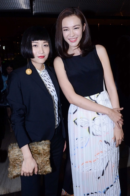 新晋电影人、演员田原小姐与著名主持人、演员李艾小姐。