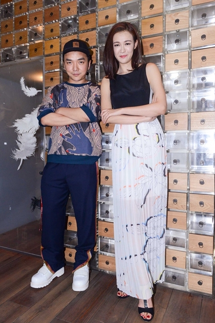 新锐华人设计师周翔宇与著名主持人、演员李艾小姐。