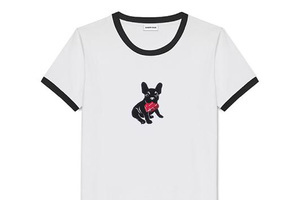 趣味的犬印花T恤