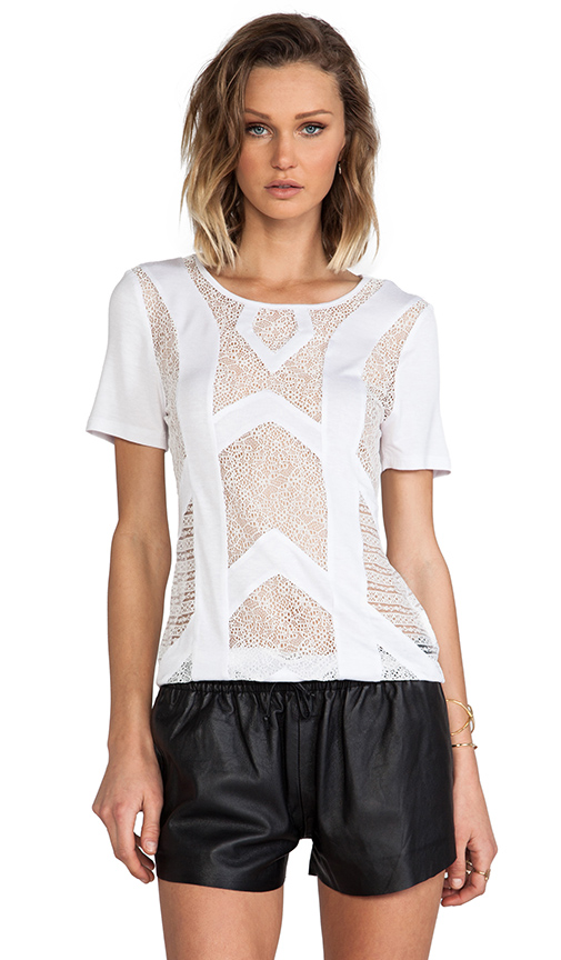 elliatt prism tee in white