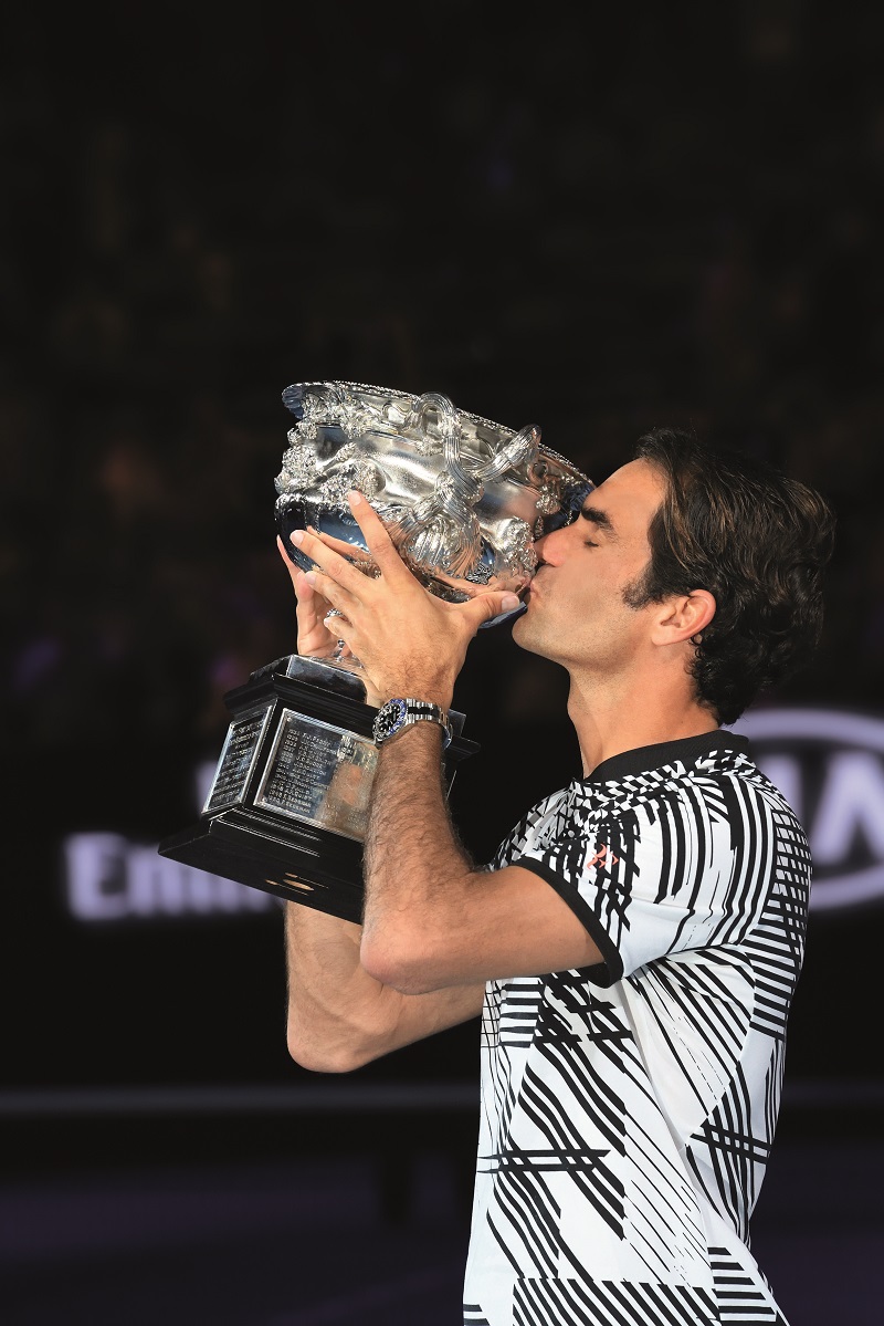 劳力士恭贺代言人罗杰64费德勒夺得第18项大满贯grandslam03锦标