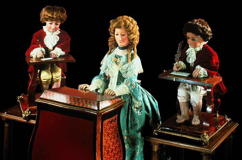 1774 年,由雅克德罗所打造的三座自动人偶令当时一众王公贵族叹为观止
